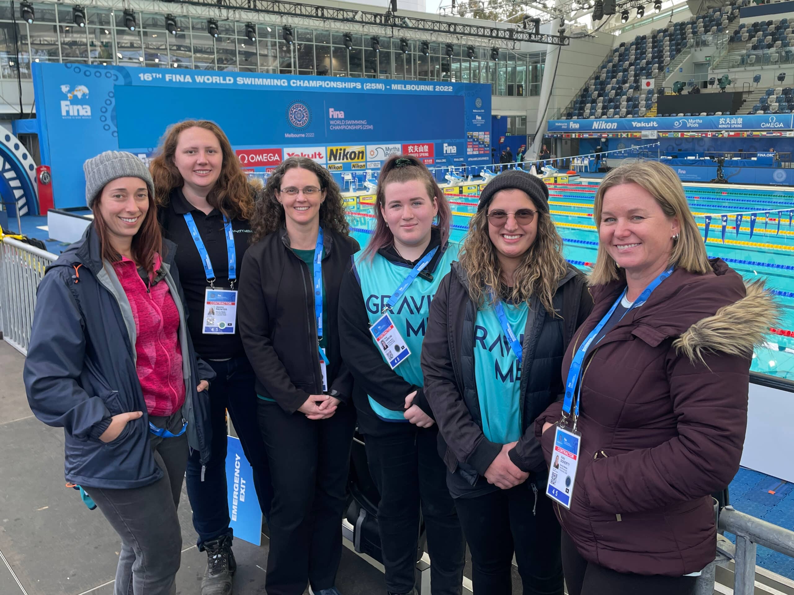 All-female team delivers a first for Gravity Media Australia at the FINA World Swimming Championships (25m) in Melbourne