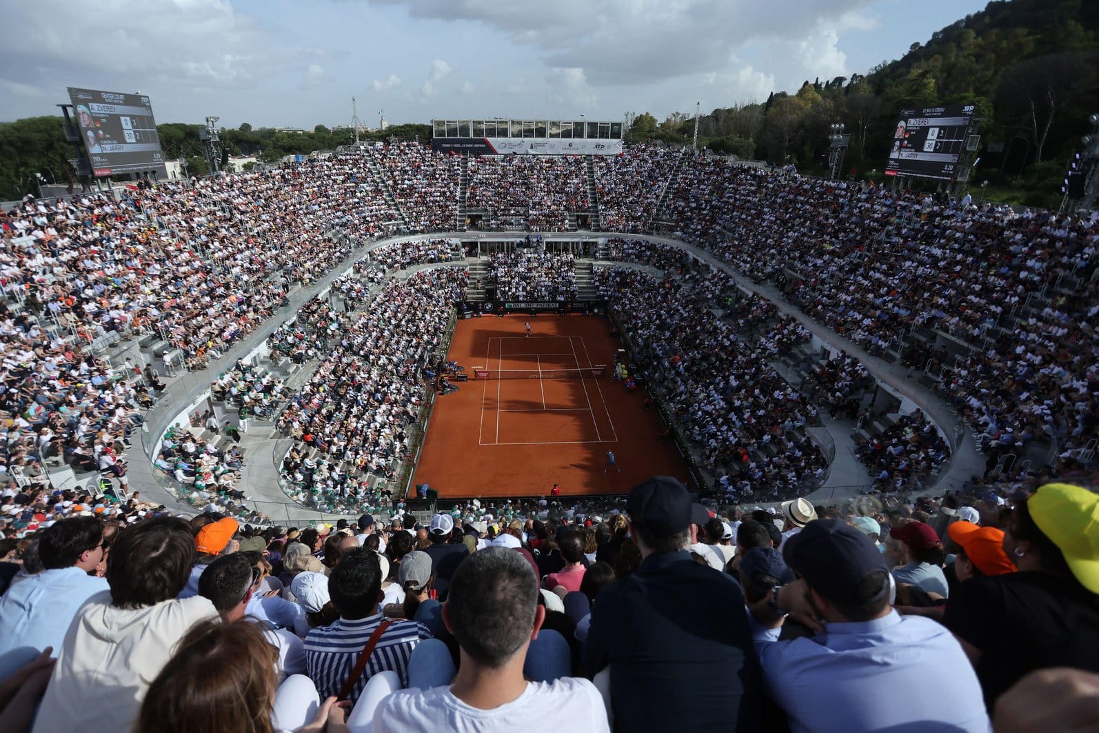 2X7F5TK Rome, Italy 19.05.2024:  ALEXANDER ZVEREV VS NICOLAS JARRY (CHILE) during  final  match at Internazionali IBNL 2024 FINAL men?s ATP 1000 Open tennis t