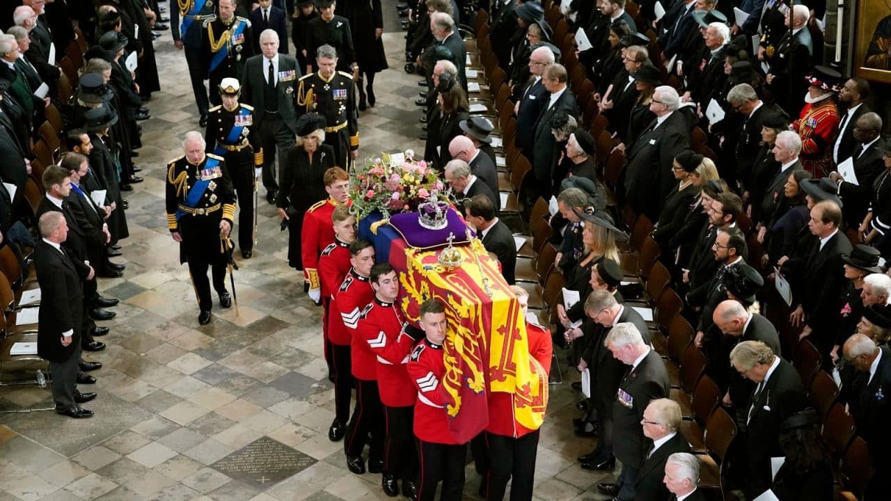 The Queens Funeral at Westminster Abbey